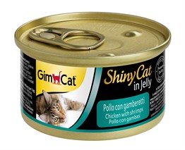 Gimcat Shinycat Tavuklu Karidesli 70 gr Konserve Kedi Maması