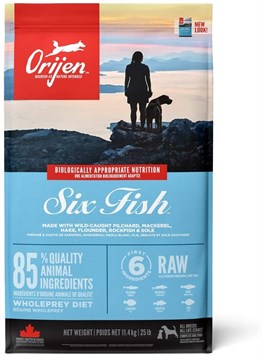 Orijen Six Fish Adult 11,4 kg 6 Balıklı Tahılsız Yetişkin Köpek Maması