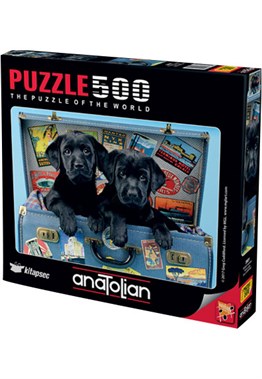 Gezgin Köpekler Puzzle 500 Parça