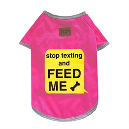 Alphadog Texting Pink T-shirt