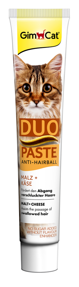 Gimcat Anti Hairball Duo Paste Tüy Yumağı Atılımını Kolaylaştırıcı Peynirli Kedi Macunu 50 Gr