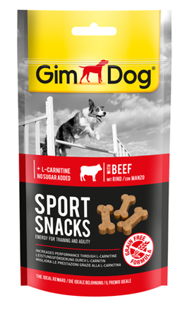Gimdog Sportsnacks Sığır Etli Tahılsız Köpek Ödül Tableti 60 gr
