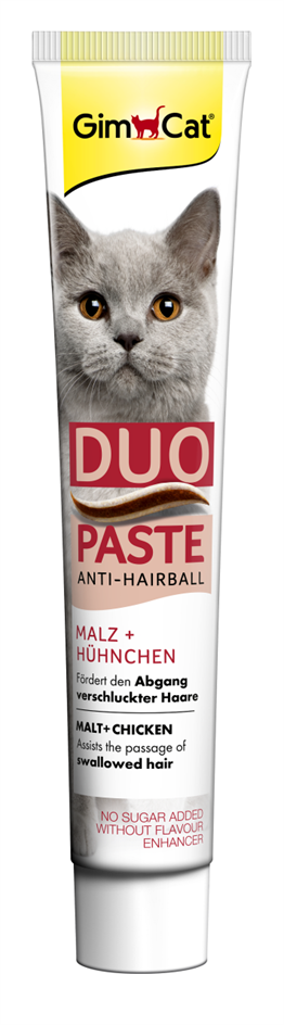 Gimcat Anti Hairball Duo Paste Tüy Yumağı Atılımını Kolaylaştırıcı Tavuklu Kedi Macunu 50 Gr