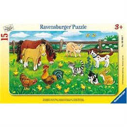 Çayırda Hayvanlar Puzzle 15 Parça (Ravensburger)