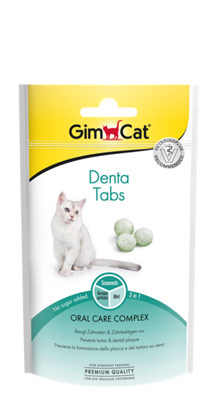 Gimcat Denta Tabs Ağız ve Diş Sağlığı için Kedi Ödülü 40 gr