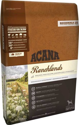 Acana Ranchlands 11,4 Kg Sığır Etli Tahılsız Köpek Maması